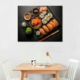 thumbnail image 2 of Nawypu Sushi Set Nigiri and Sashimi with Tea Kitchen Modern Wall Art Photo Posters Wall Art Paintings Canvas Wall Decor Home Decor Living Room Decor Aesthetic 08x12inch(20x30cm) Unframe-Style, 2 of 4