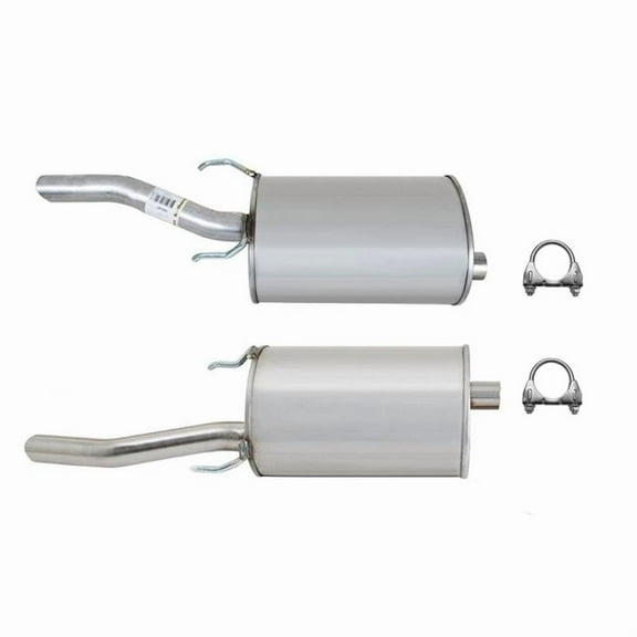 Pair of Exhaust Muffler for 2006-2011 Chevy Impala 3.9L/ 2006-2009 5.3L