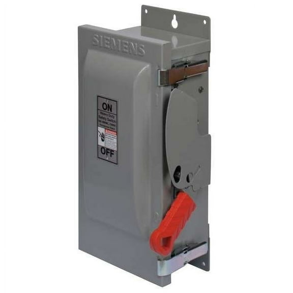 Siemens Fusible, Safety Switch, Heavy Duty, 240 V, 3PST, NEMA 1 HF322N