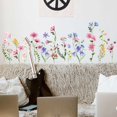 thumbnail image 2 of Bewildely 2 piezas flores pegatinas de pared dormitorio sala de estar decoración del hogar papel pintado autoadhesivo puerta Interior DIY calcomanías Decoración del hogar Bewildely HA074857-01, 2 of 6