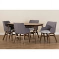 thumbnail image 5 of Baxton Studio Monte Mid-Century Modern Walnut Wood Rectangular 5-Piece Dining Set, 5 of 6
