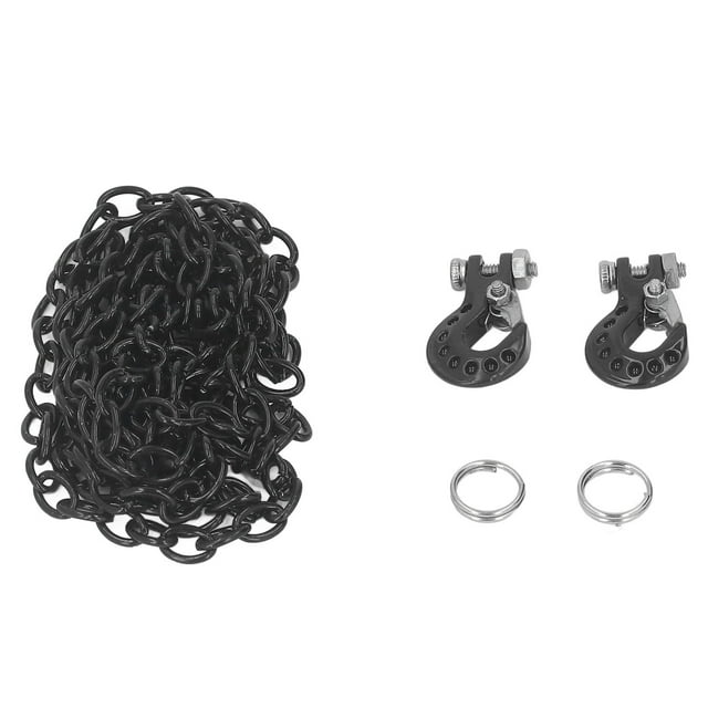 Chaîne de Remorque RC Crawler, Pièce de Rechange Professionnelle Décoration Crochet de Remorquage Portable pour Magasin Rouge, Bleu, Noir