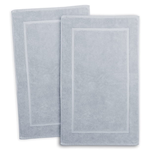 Toallas de Baño Hearth & Harbor 100% Algodón Hilado en Anillos Azul Hielo