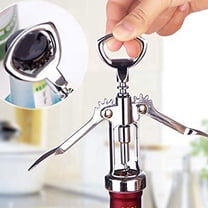 1 PCS Portable Stainless Steel Red Wine Opener Wing Type Metal Sommeliers Wine Corkscrew Bottle Openers Corkscrews
