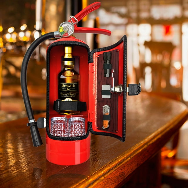 Nilvkv Man Personalized Gift Fire Extinguisher Mini Bar Wine Cabinet Sideboard Boutique Ornament