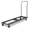 Alera ALEFTCART 20.86 in. x 50.78 in. to 72.04 in. x 43.3 in. 600 lbs. Capacity Metal Chair/Table Cart - Black