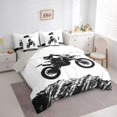 thumbnail image 3 of Homewish Sport Motocross 7-Piece Twin Bedding Sets For Teens Boys Girls,Watercolor Splash Bedding Comforter Set,Extreme Sport Motorcycle Breathable Sheet Sets,Breathable Home Decor,Reversible, 3 of 8