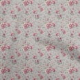 thumbnail image 1 of oneOone Viscose Chiffon Light Gray Fabric Florals Sewing Material Print Fabric By The Yard 42 Inch Wide, 1 of 4