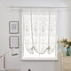thumbnail image 3 of Naiovety Cortina de tul para puerta y ventana, panel de cortina, bufanda transparente, cenefa, balcón de gasa Sombras de ventana blanco 100x120cm, 3 of 6