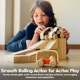 thumbnail image 5 of PlanToys® Wooden Vroom Bus | Montessori Push and Go Toy for Fine Motor Skills, Coordination and Imaginative Play | Eco Friendly Toy Vehicle for Early Learning and Active Play, 5 of 9