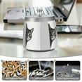 thumbnail image 6 of Yayeee Ashtray with Lid for Cigarette Smokeless Stainless Steel Home Ash Holder, Black Cute Cat, 6 of 7