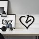thumbnail image 2 of Amor caballo corazón madera pared arte decoración del hogar caballo de madera corazón pared signo escultura decoración de la boda, 2 of 4