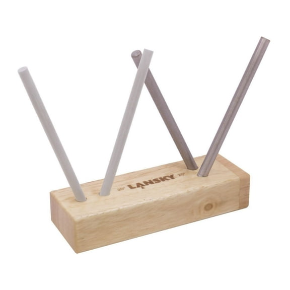 Lansky 4-Rod Diamond & Ceramic TurnBox Crock Stick Knife Sharpening System, 400 Grit Diamond & 1000 Grit Ceramic Rods - TB-2D2C