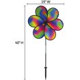 thumbnail image 4 of In the Breeze 2663 - 19 Inch Jewel Wind Spinner - Colorful Flower Spinner for your Yard and Garden, 4 of 4
