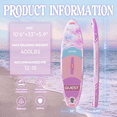 thumbnail image 3 of Ultifit Inflatable Paddle Board Extra Wide 400 Lbs Capacity Anti-Slip Design with SUP Accessories 10'6" x 33", 3 of 6