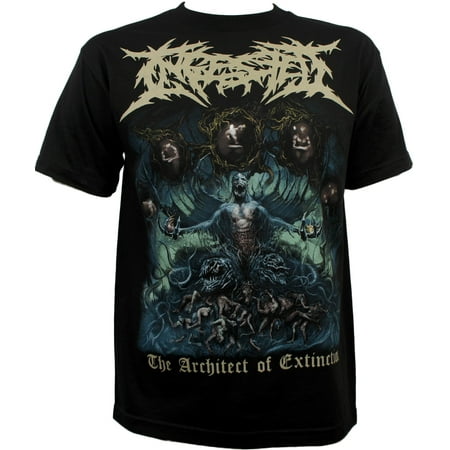 INGESTED Band THE ARCHITECT OF EXTINCTION DEATHCORE T-Shirt S-2XL