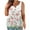 Pink, variant on Cagogo Teen Girls Flowy Pleated Plus Size Tank Tops Under $5 Cute Beach Button Palm Leaf Print V Neck Sleeveless Cami Tops Dressy Casual Athletic Tee Shirts