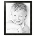 thumbnail image 2 of ArtToFrames 28" x 35" Honors Black with Silver Picture Frame, 28x35 inch Black Wood Poster Frame (WOM-5157), 2 of 7