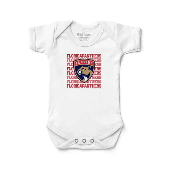 Newborn & Infant Chad & Jake White Florida Panthers Retro Bodysuit