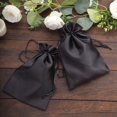 thumbnail image 6 of Efavormart 10 Pack | 6"x9" Black Organza Drawstring Wedding Party Favor Gift Bags, 6 of 11