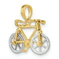 thumbnail image 5 of 14k Two-Tone Gold Bicycle Pendant for Men and Women, Cycling Charm with Handlebars and Wheels, Adventure Symbol Jewelry for Athletes and Sport Lifestyle Fans, 5 of 7