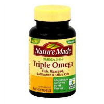 Nature Made Triple Omega 3-6-9 Liquid Softgels - 60 Ea, 2 Pack