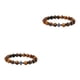thumbnail image 2 of Pulseras de cuentas de piedra redonda natural Minnieouse Joyería de yoga Cuerda elástica ligera de moda 2piezas, 2 of 6