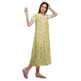 thumbnail image 3 of Moomaya WoMen's Printed Short Sleeve Nightdress For Ladies V-Neck Nightwear, 3 of 5