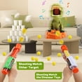 thumbnail image 5 of JoyStone Moveable Dinosaur Shooting Game Toy for Kids, Shooting Target with 2 Pump Blasters, 36 Foam Balls and LCD Score Record, 5 of 10