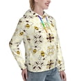 thumbnail image 6 of Kdxio Sweet Bee Print Womens Oversized Hoodies Sweatshirts Hooded Pullover Tops Sweaters Casual-Medium, 6 of 7