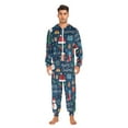 thumbnail image 5 of Adult Christmas Onesie Exquisite Snowflakes Zipper One-Piece Pajamas Unisex with Pockets, 5 of 6