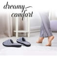 thumbnail image 5 of Roxoni Womens Soft Open Toe Slide Slippers, Indoor Outdoor Rubber Sole Grey, 5 of 5
