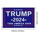 thumbnail image 2 of Bandera 2024, 3x5 pies, Trump, doble cara, Take America Back, banderas de Donald Trump, 2 of 5