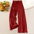 thumbnail image 2 of UAMVSH Lounge Pants Women Trendy Sparkly Slack Elastic Waist Drawstring Long Pants Night-Out Shiny Club Party Outfits Pants, 2 of 7