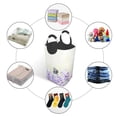 thumbnail image 5 of Bingfone Lavender And Butterfly Laundry Hamper,Large Canvas Fabric Lightweight Storage Basket Toy Organizer Dirty Clothes Collapsible, 5 of 6