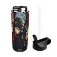 thumbnail image 3 of Yu Gi Oh! Kids Insulated Water Bottle With Straw - 18 Oz Stainless Steel Double Wall Vacuum Cup, Leakproof, Bpa Free, Suitable For Boys And Girls, 3 of 5