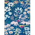 thumbnail image 3 of Unique Loom Daisy Bloom Rug ,Rectangle,9' 0" x 12' 0" Navy Blue Modern Floral Living Room Bed Room Dining Room, 3 of 6