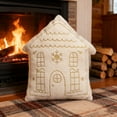 thumbnail image 6 of Luoshdecor Snow House Shape Pillow,17.7in White Plush Xmas Decorative Pillow Cushion for Home Bed Sofa Party Decoration, 6 of 7