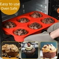 thumbnail image 2 of CAKETIME 12 Cups Silicone Muffin Pan - Nonstick Cupcake Pan 1 Pack Regular Size Silicone Mold for Baking, 2 of 10