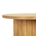 thumbnail image 2 of Farmhouse Round Pedestal Coffee Table Solid Wood Coffee Table Modern Accent Table Rustic Center Table for Living Room, 2 of 10