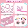 thumbnail image 3 of Decoraciones de Cumpleaños, Kit de Sash y Corona con Brillo con Gafas de Sol de Feliz Cumpleaños, Corona de Princesa Tiara y Accesorio de Atuendo para Fiesta de Sash, 3 of 5
