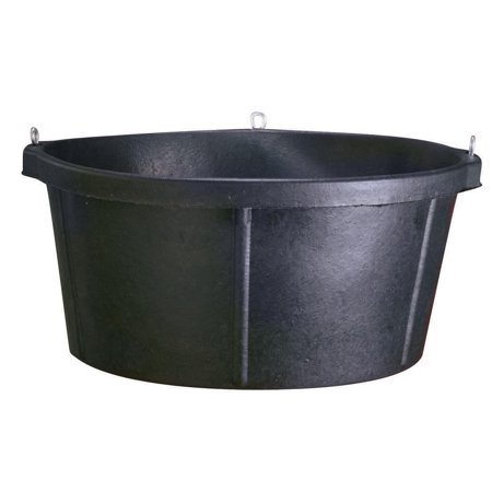 Rubber Feed Tub - Fortex/Fortiflex CR750 Feed Tub, 6.5 gal Capacity, 17 in Dia 8-1/2 in H, 100% Reinforced Rubber