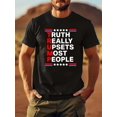 thumbnail image 1 of Camiseta de algodón para hombre inspirada en Trump: cuello redondo, manga corta, transpirable, de verano, con un estampado único. Ideal para adultos, hombres, mujeres, adolescentes, jóvenes y uso info, 1 of 5