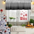 thumbnail image 5 of 2 Pack Valances for Window, Black Grey Ombre Short Curtains for Kitchen Bedroom Living Room, Modern Abstract Art Texture Rod Pocket Small Window Treatment Valance Drapes 54 x 18 Inch, 5 of 8