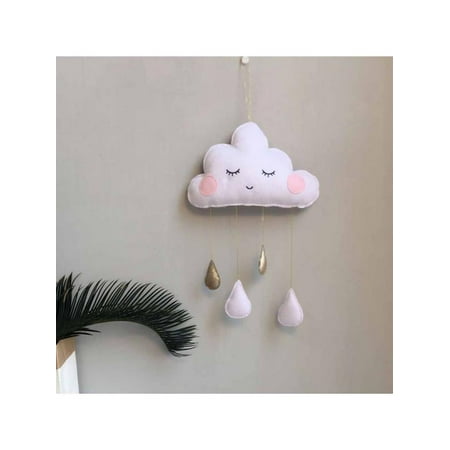Topumt Removable Cloud Raindrop Wall  Hanging Decal Baby  