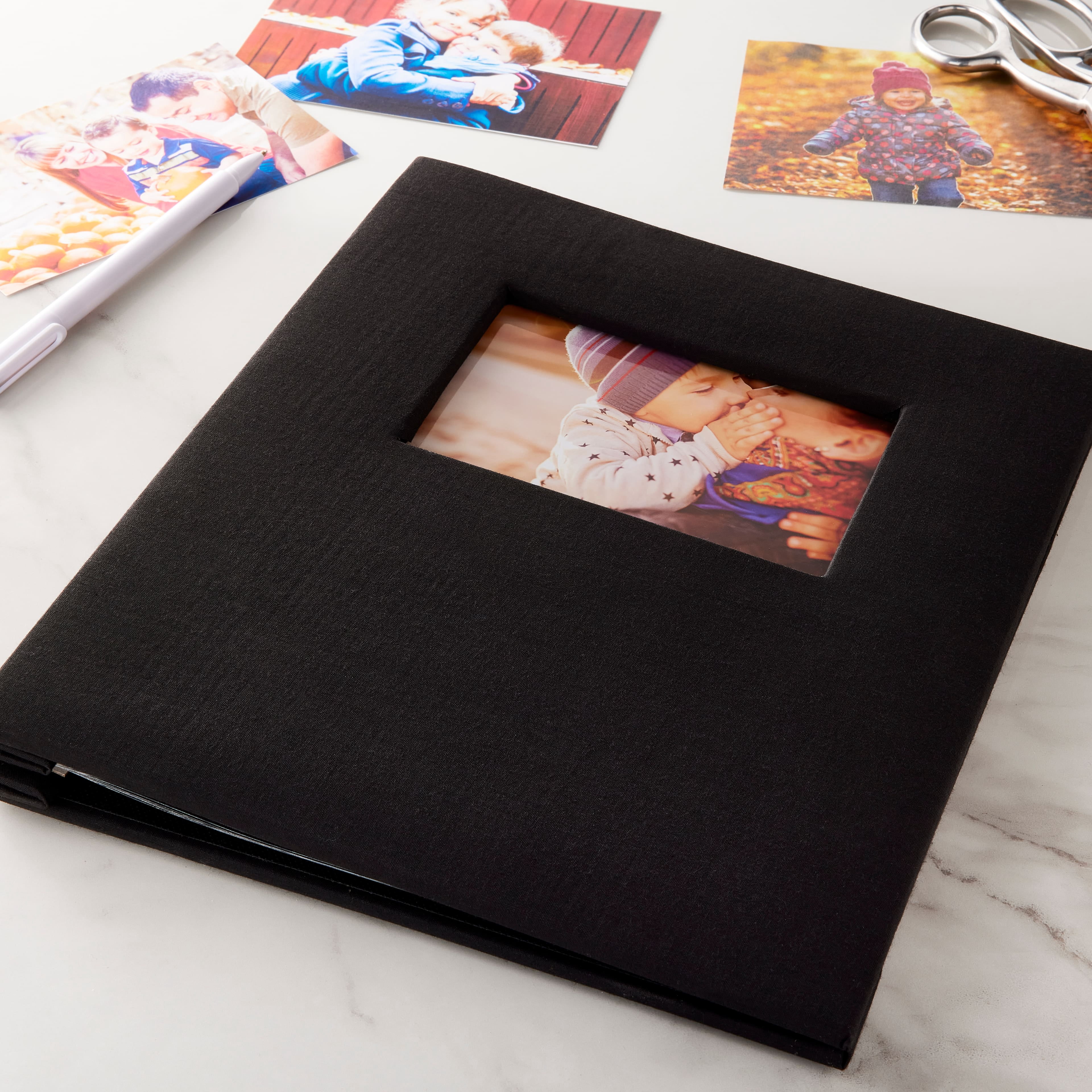 Recollections Black Scrapbook Album