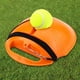 thumbnail image 2 of Pelota de rebote para entrenador de tenis con base antideslizante de cuerda elástica larga (naranja), 2 of 4