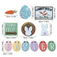 thumbnail image 3 of Herrnalise 12 Pieces Easter Tiered Tray Decorations,Rustic Easter Decor Gnome Bunny Rabbits Eggs Farmhouse Wooden Spring Sign Tray Decorative for Home Office Kitchen Farmhouse Party Tabletop, 3 of 7