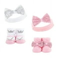 thumbnail image 2 of Hudson Baby Infant Girl 8Pc Headband and Socks Set, Princess Flower, 0-9 Months, 2 of 3