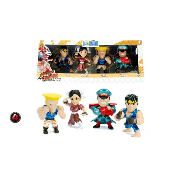 Jada 4" Metals Street Fighter Set of 4 2017 Anime Expo Figure 99272